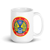 B-25 Miss Hap White glossy mug